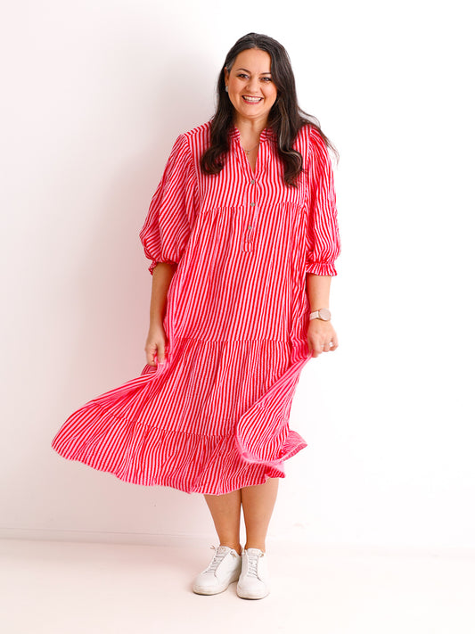 Maxikleid RONJA.S Musselin One Size 38-48