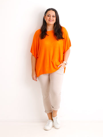 Kurzarm Pullover DELIA - Curvy One Size 40-48