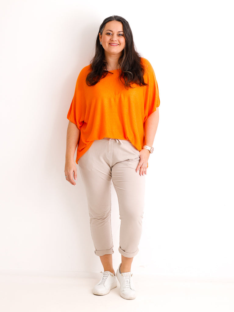 Kurzarm Pullover DELIA - Curvy One Size 40-48