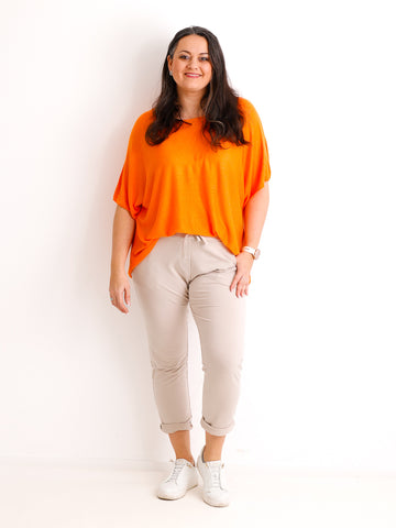 Kurzarm Pullover DELIA - Curvy One Size 40-48