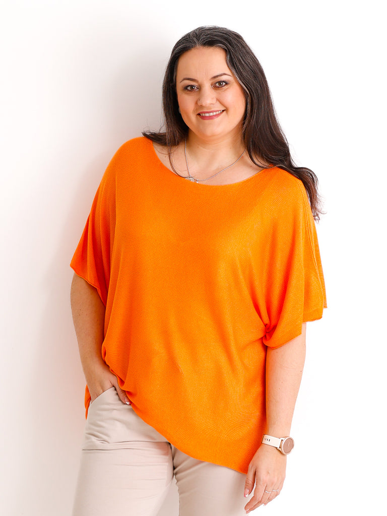 Kurzarm Pullover DELIA - Curvy One Size 40-48