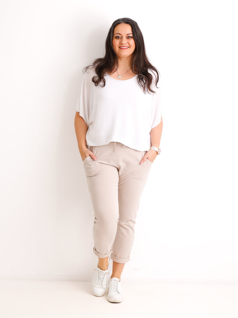 Kurzarm Pullover DELIA - Curvy One Size 40-48