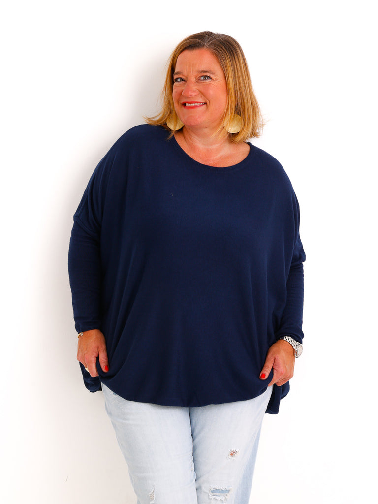 Feinstrick Pullover MOLLY.S  – Softe Haptik – Boxy Style – Gr. 38-50