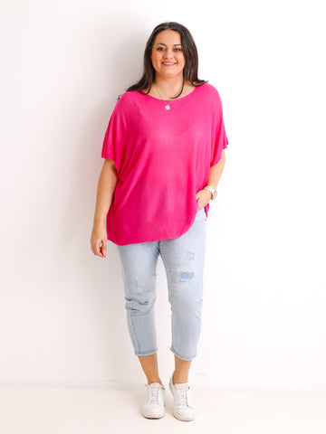 Kurzarm Pullover DELIA - Curvy One Size 40-48