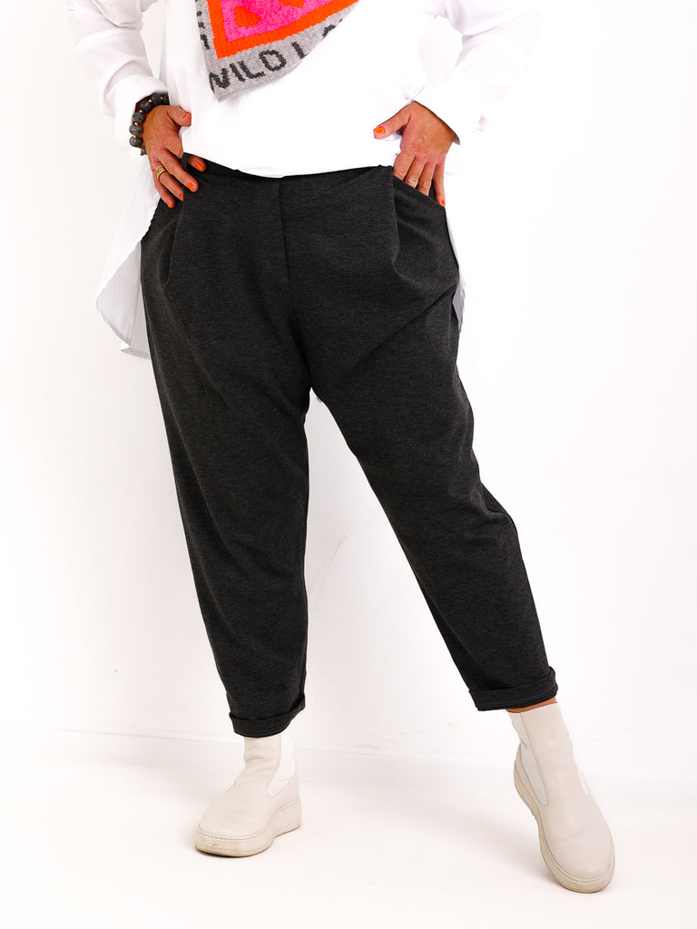 Relaxed-Fit Hose HENRY.S  – Tiefer Schritt – Jersey-Stretch – Gr. 40-46