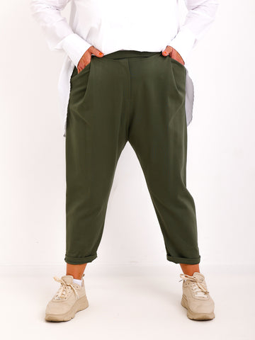 Relaxed-Fit Hose HENRY.S  – Tiefer Schritt – Jersey-Stretch – Gr. 40-46