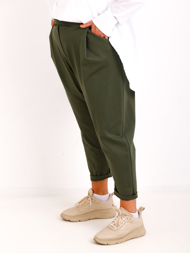 Relaxed-Fit Hose HENRY.S  – Tiefer Schritt – Jersey-Stretch – Gr. 40-46