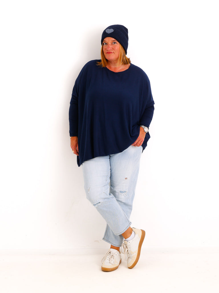 Feinstrick Pullover MOLLY.S  – Softe Haptik – Boxy Style – Gr. 38-50