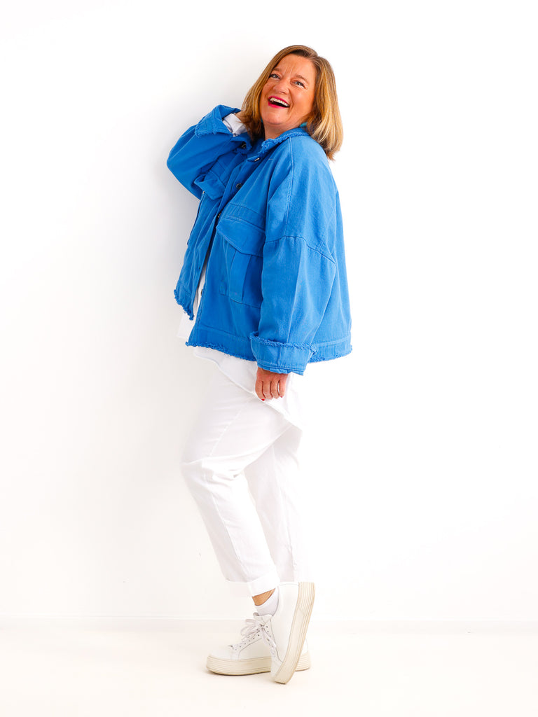 Oversize Jeansjacke ANTONIA – Boxy-Schnitt – Gr. 44/46-50