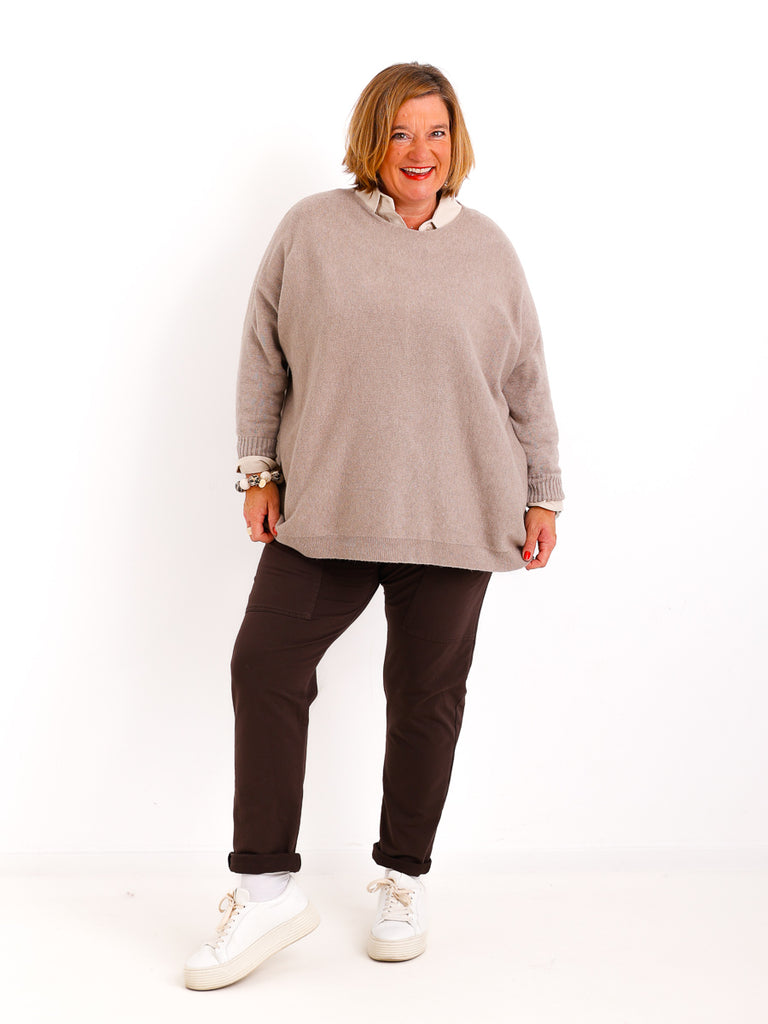 Feinstrick-Oversize-Pullover MILA.S – Wohlfühl-Schnitt – Gr. 38-48