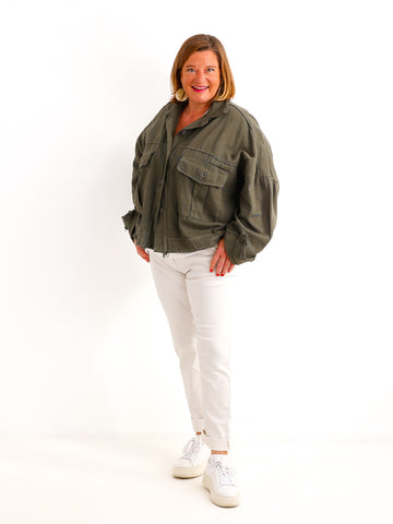 Oversize Jeansjacke ANTONIA – Boxy-Schnitt – Gr. 44/46-50