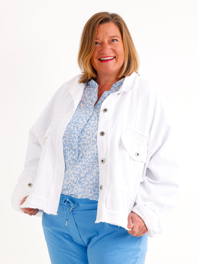 Oversize Jeansjacke ANTONIA – Boxy-Schnitt – Gr. 44/46-50