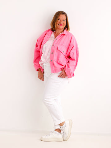 Oversize Jeansjacke ANTONIA – Boxy-Schnitt – Gr. 44/46-50