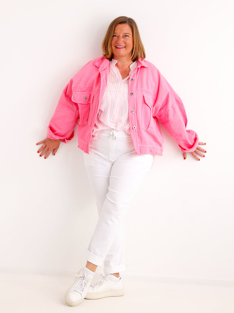 Oversize Jeansjacke ANTONIA – Boxy-Schnitt – Gr. 44/46-50