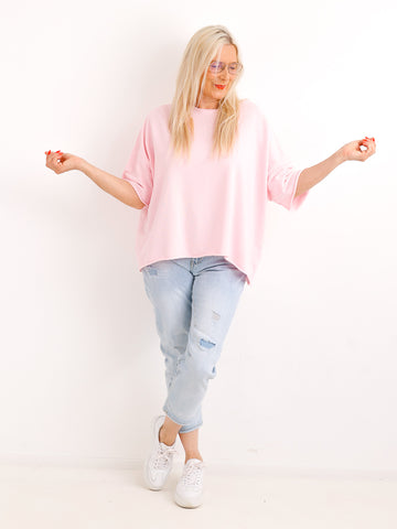 Kurzarm Sweatshirt MURIEL.S - One Size Gr. 38-44
