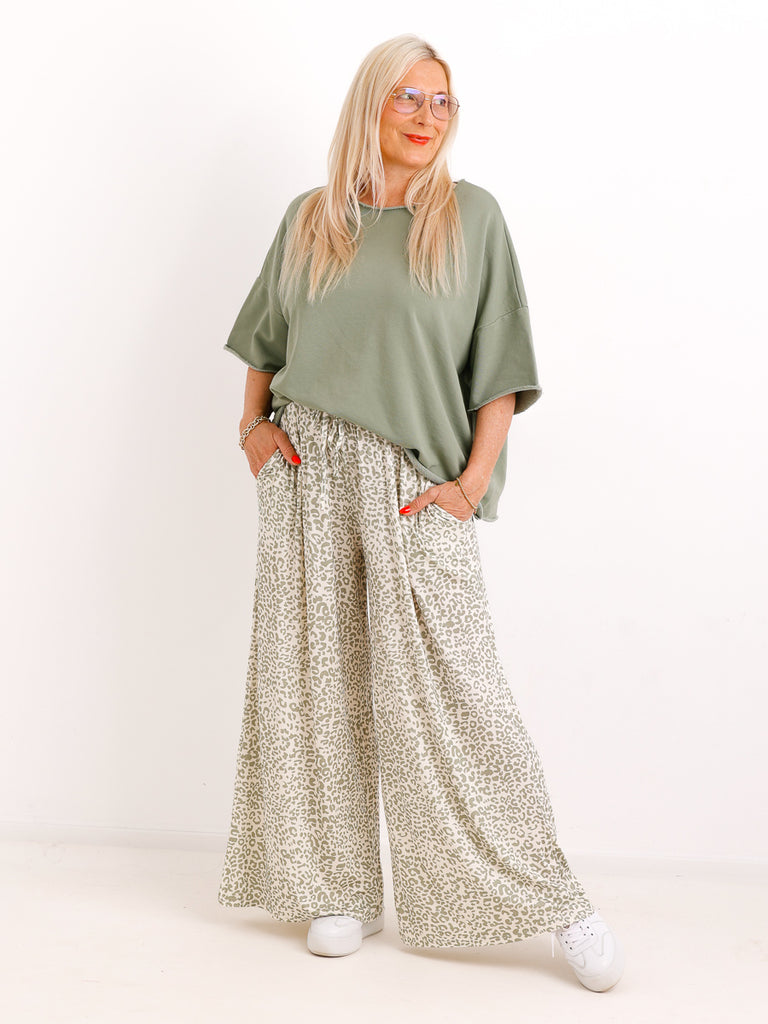 Jersey Marlene-Hose JONAS.S – Viskose-Mix – Leo-Muster – Gr. 38-48