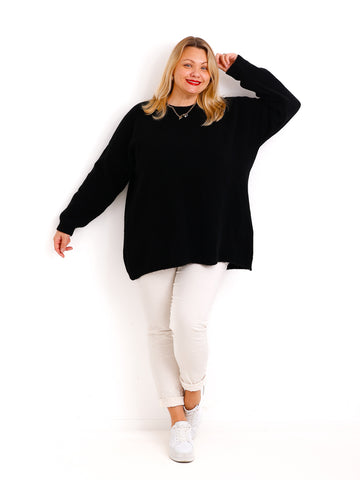 Curvy Size Strickpullover AMELIRA – Kuscheliger Oversize-Look – Gr. 42–48