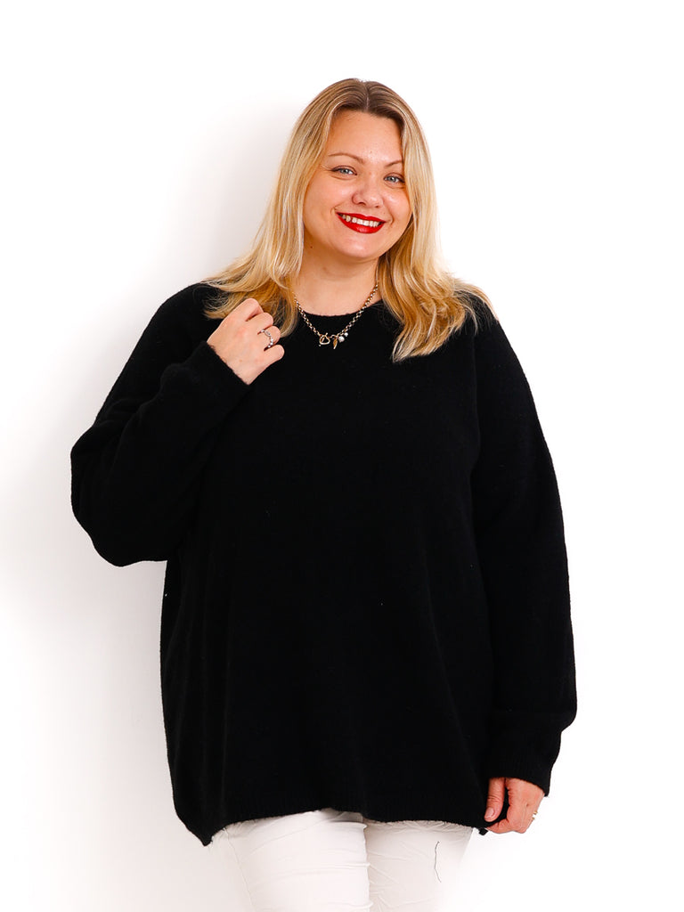 Curvy Size Strickpullover AMELIRA – Kuscheliger Oversize-Look – Gr. 42–48