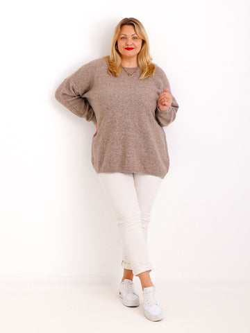Curvy Size Strickpullover AMELIRA – Kuscheliger Oversize-Look – Gr. 42–48