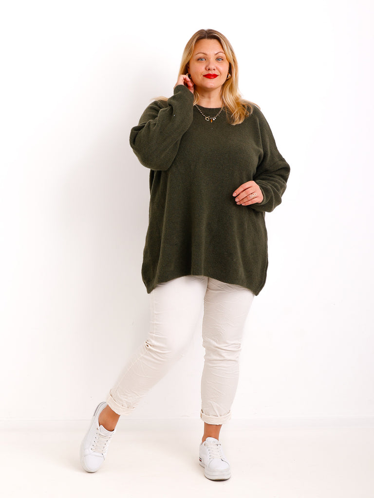 Curvy Size Strickpullover AMELIRA – Kuscheliger Oversize-Look – Gr. 42–48