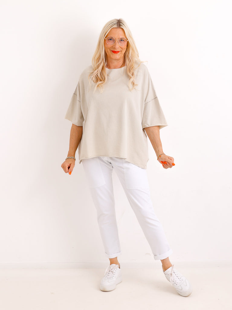 Kurzarm Sweatshirt MURIEL.S - One Size Gr. 38-44