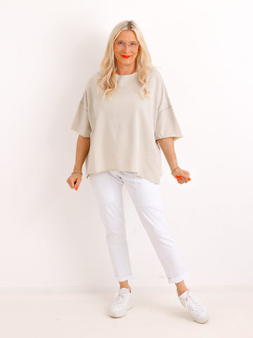 Kurzarm Sweatshirt MURIEL.S - One Size Gr. 38-44