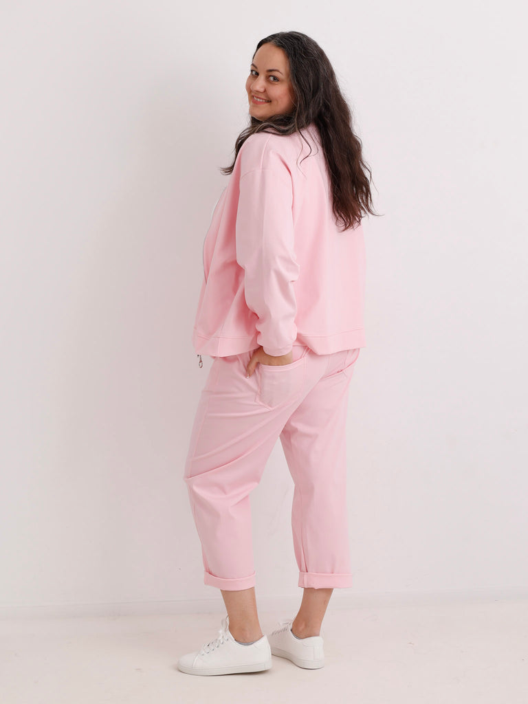 Curvy Jersey-Zweiteiler LANA.S – Bomberjacke & Utility-Hose – Gr. 42-48/50