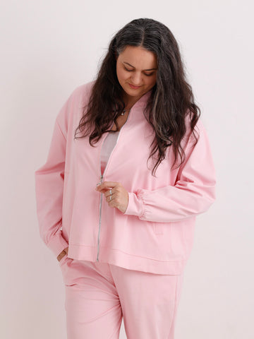 Curvy Jersey-Zweiteiler LANA.S – Bomberjacke & Utility-Hose – Gr. 42-48/50