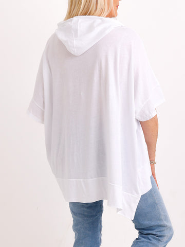 XXL Hoodie CLARA.S – Muschel-Detail & Baumwoll-KomfortXXL  Gr. 40-48