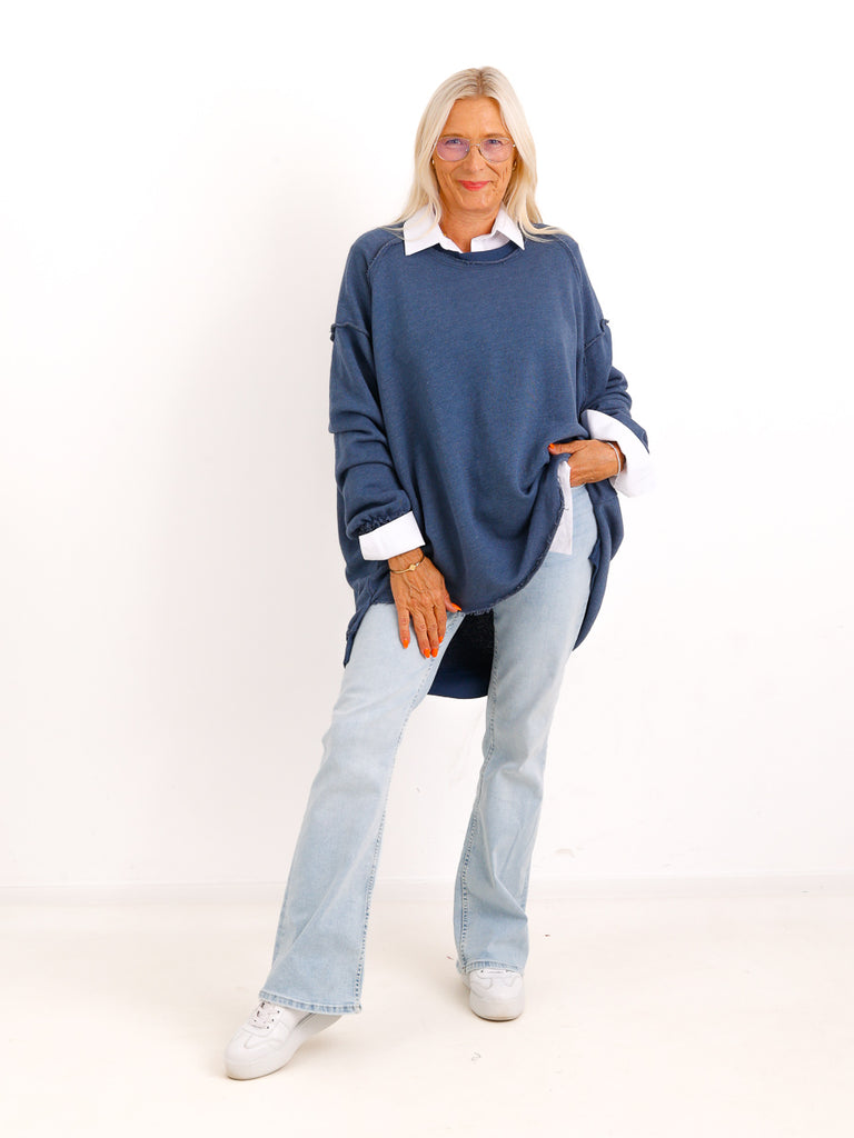 Oversize-Wohlfühl-Sweater CARLY.S – 100 % Baumwolle – Gr. 38-50