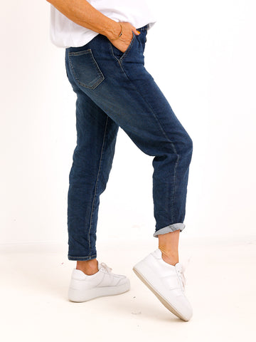 Jeans DARIEL – Leichte Jeans mit edlen Schmuckknöpfen – Größen 40–46