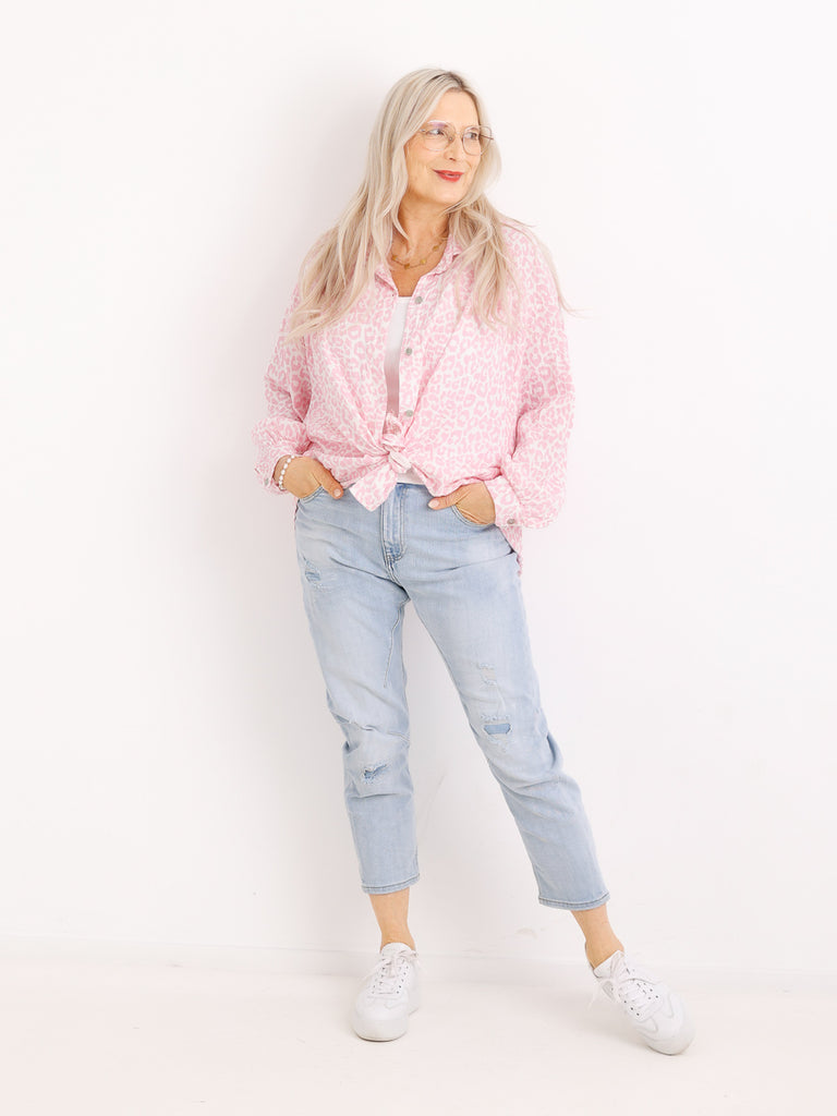 RONDA Musselin Bluse | One Size 38-46
