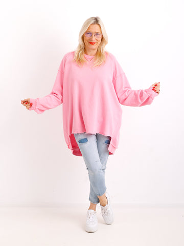 Oversize-Wohlfühl-Sweater CARLY.S – 100 % Baumwolle – Gr. 38-50