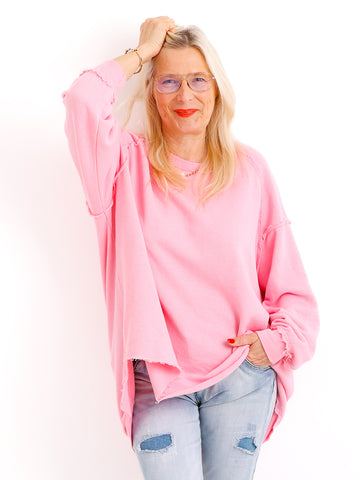 Oversize-Wohlfühl-Sweater CARLY.S – 100 % Baumwolle – Gr. 38-50