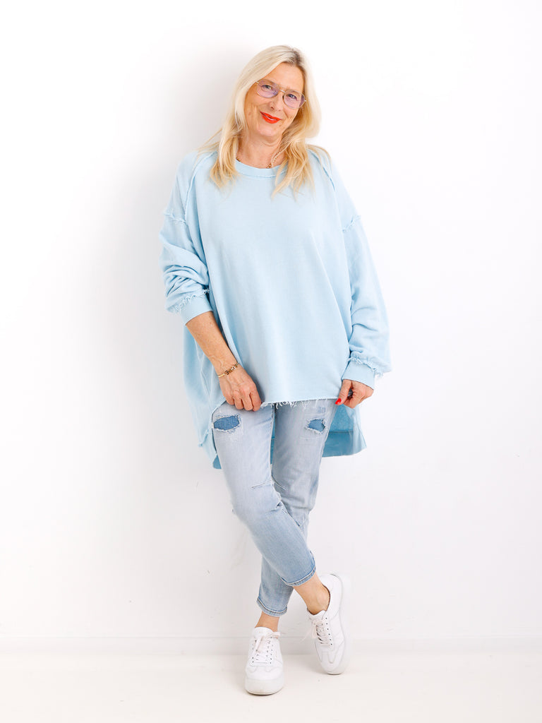 Oversize-Wohlfühl-Sweater CARLY.S – 100 % Baumwolle – Gr. 38-50