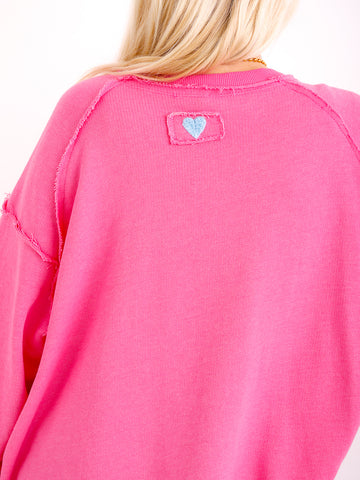 Oversize-Sweater FENJA mit Inside-Out-Nähten & Herz-Patch – Gr. 38-46