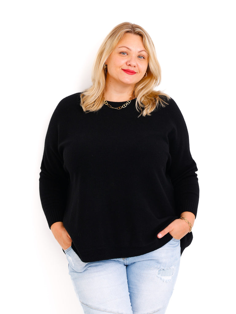Feinstrick-Oversize-Pullover MILA.S – Wohlfühl-Schnitt – Gr. 38-48