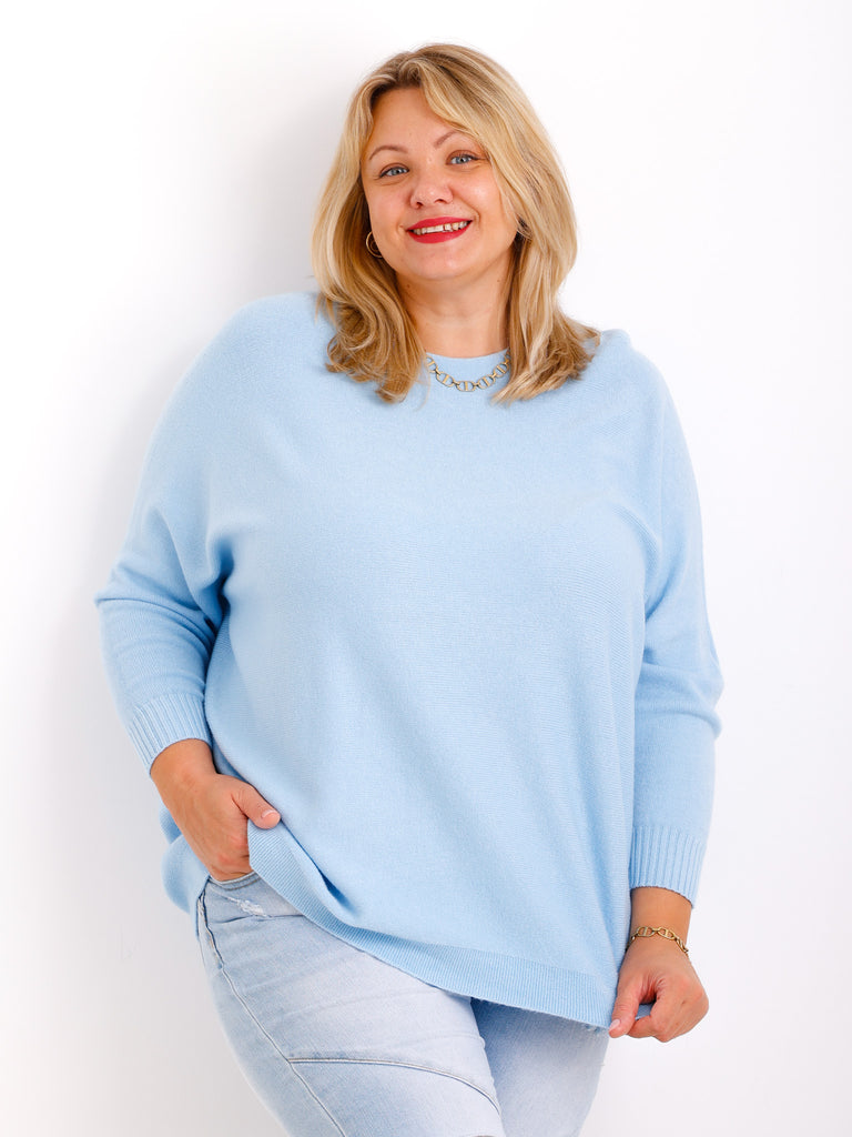 Feinstrick-Oversize-Pullover MILA.S – Wohlfühl-Schnitt – Gr. 38-48