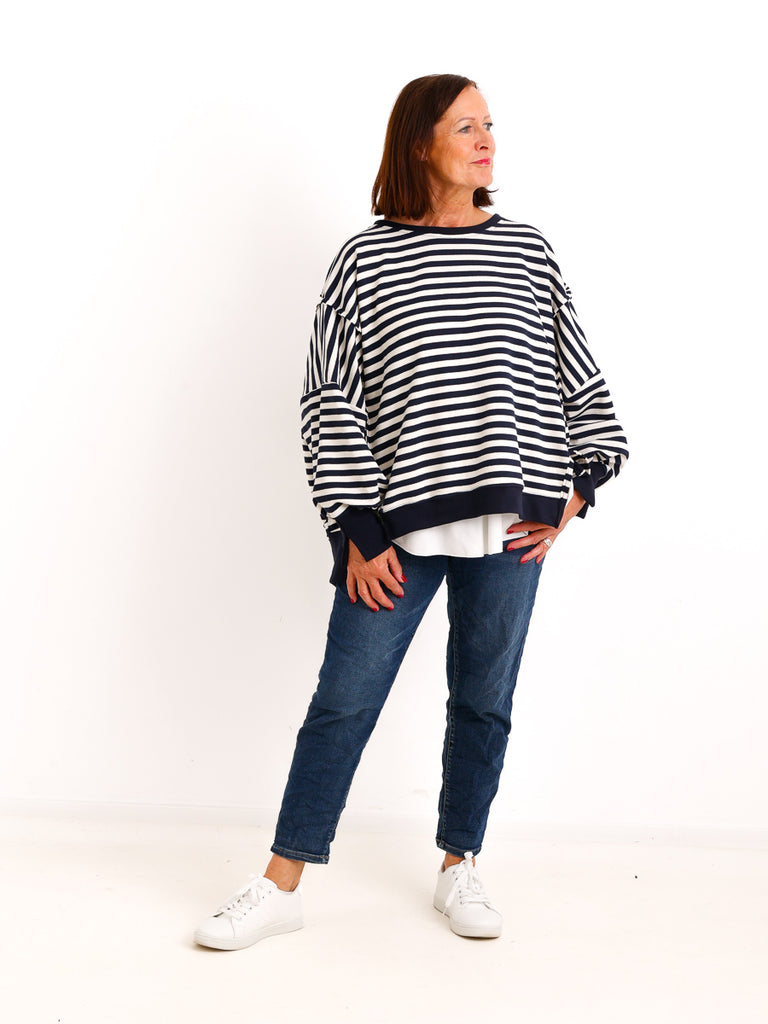 Oversize-Sweatshirt BELLA.S –  Casual Look mit besonderen Details – Gr. 38–48 (Kopie)