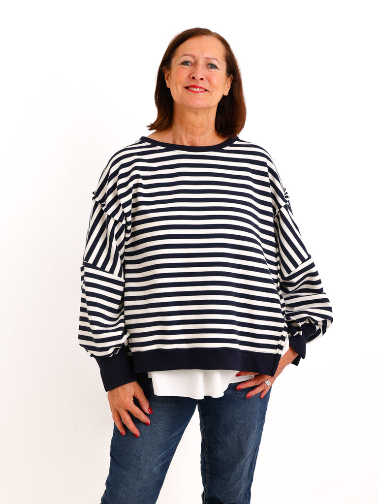 Oversize-Sweatshirt BELLA.S –  Casual Look mit besonderen Details – Gr. 38–48 (Kopie)