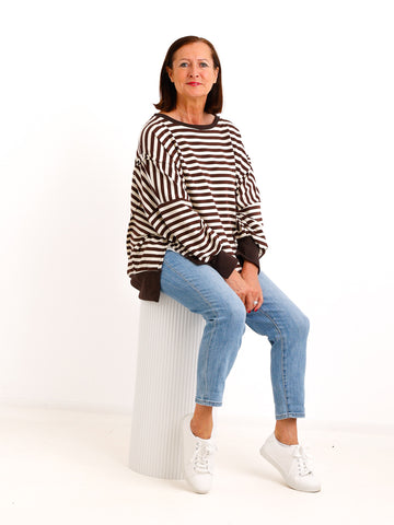Oversize-Sweatshirt BELLA.S –  Casual Look mit besonderen Details – Gr. 38–48 (Kopie)