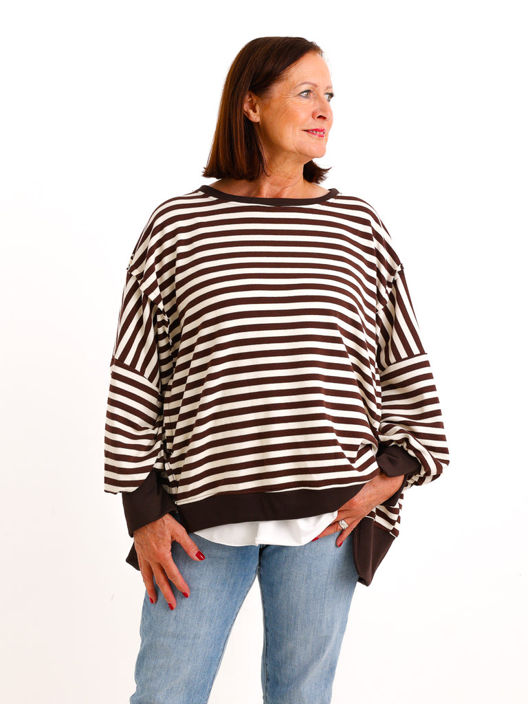 Oversize-Sweatshirt BELLA.S –  Casual Look mit besonderen Details – Gr. 38–48 (Kopie)