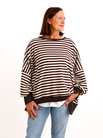 Oversize-Sweatshirt BELLA.S –  Casual Look mit besonderen Details – Gr. 38–48 (Kopie)