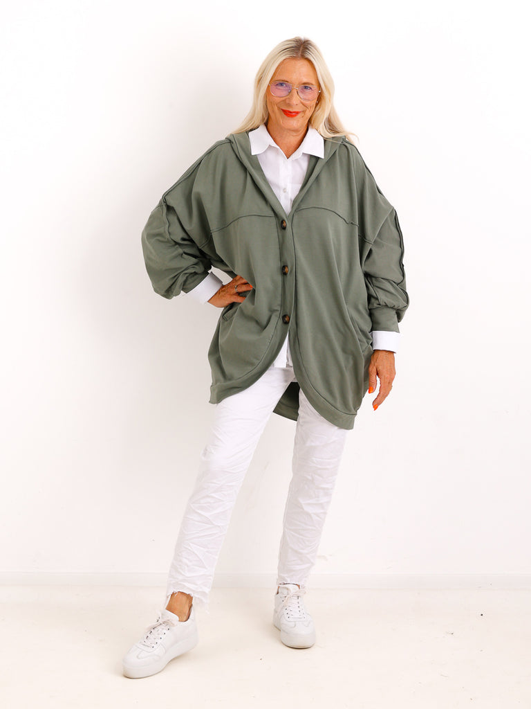 XXL Sweatshirtjacke JULE.S – Moderner Casual-Look mit Kapuze – Gr. 44–52