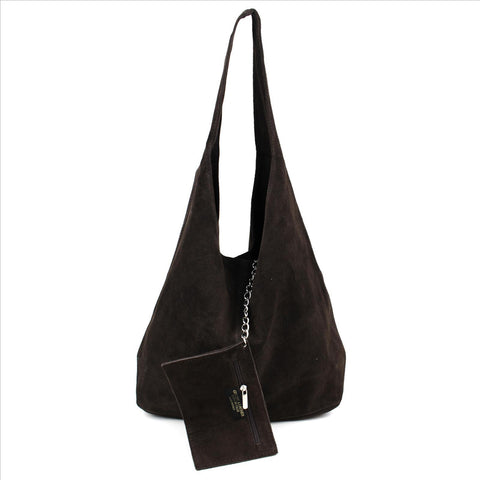 LACY Wildleder-Shopper – Lässige Hobo-Bag mit Innentasche