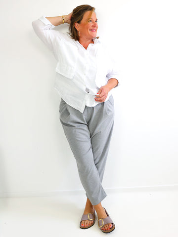 Relaxed-Fit Hose HENRY.S  – Tiefer Schritt – Jersey-Stretch – Gr. 40-46
