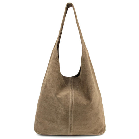 LACY Wildleder-Shopper – Lässige Hobo-Bag mit Innentasche